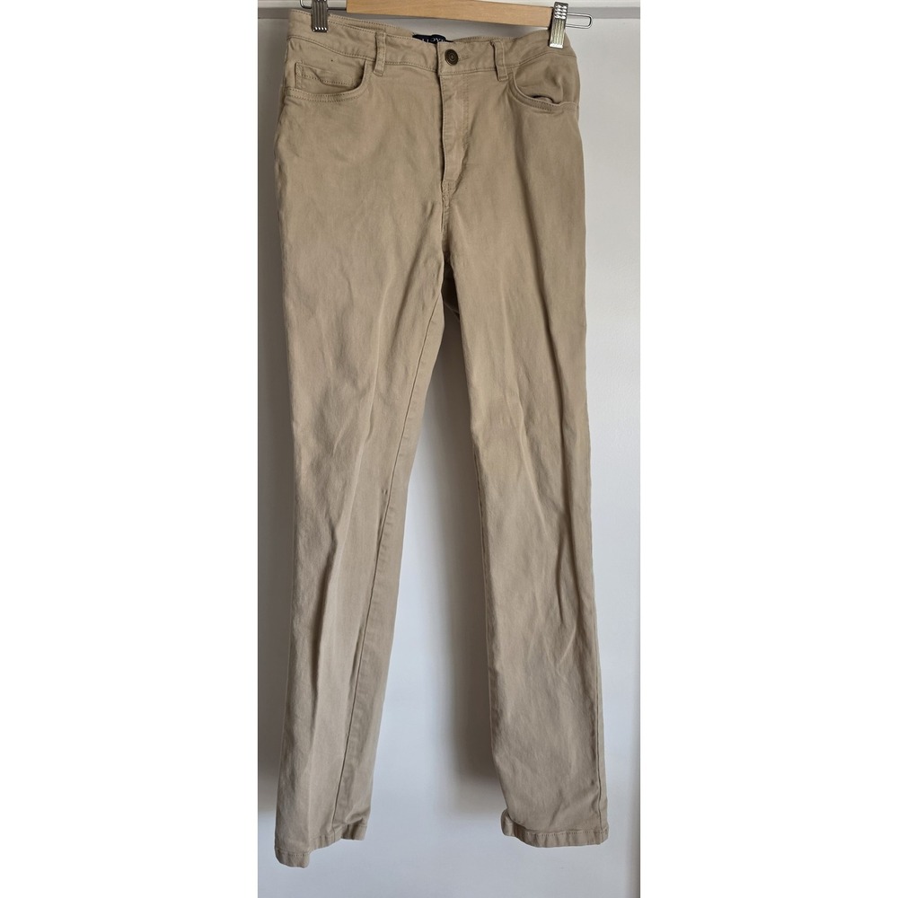 Lloyd's Pants Women Size EU 38/ US 6 Beige Solid Classic Trousers Slacks Spain